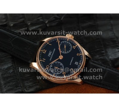 1:1 IWC PORTUGUESE POWER RESERVE IW500115 RG/BLACK. A52010 FROM "ZF"