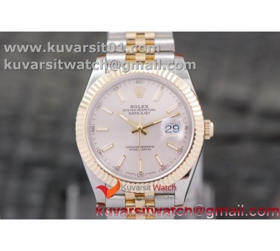 DATEJUST 40MM 18K YG WRAPPED 3A BEST EDITION THIN GRAY DIAL ON NEW VERSION JUBILEE BRACELET