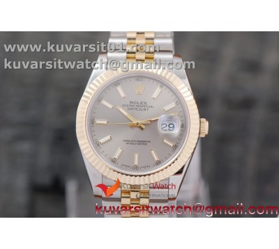 DATEJUST 40MM 18K YG WRAPPED 3A BEST EDITION GRAY DIAL ON NEW VERSION JUBILEE BRACELET
