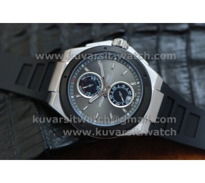 IWC  INGENIEUR POWER RESERVE ASIAN 21J AUTOMATIC MOVEMENT.SS/PVD - GRAY