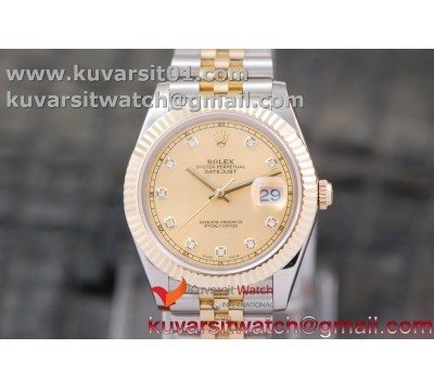 DATEJUST 40MM 18K YG WRAPPED 3A BEST EDITION YELLOW GOLD DIAL ON NEW VERSION JUBILEE BRACELET