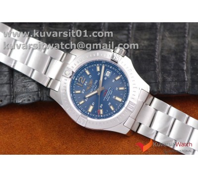 1:1 BREITLING COLT AUTOMATIC 44MM SS  BLUE TEXTURED DIAL ON SS BRACELET A2824