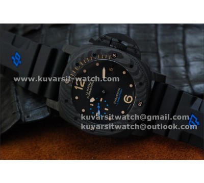 BEST EDITION PANERAI PAM 616 CARBOTECH  REAL CARBON. P.9000 MOVEMENT FROM " KW "
