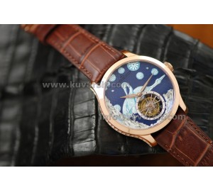 JAEGER LECOULTRE SWAN ROSE GOLD AUTOMATIC REAL TOURBILLON