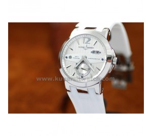 ULYSSE NARDIN NEW EXECUTIVE DUAL TIME GMT ALL WHITE STEEL