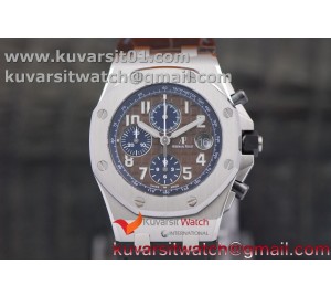ROYAL OAK OFFSHORE 2018 SIHH JF 1:1 BEST EDITION HAVAN BROWN/BLUE DIAL ON BROWNLEATHER STRAP A7750