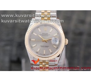 DATEJUST 40MM 18K YG WRAPPED 3A BEST EDITION GRAY DIAL ON NEW VERSION JUBILEE BRACELET