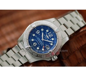 1:1 BREITLING STEELFISH ASIAN SWISS MOVEMENT.SS/SS BLUE. FROM "H"