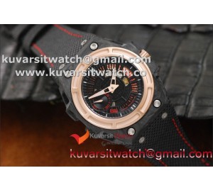 1:1 LINDE WERDELIN SPIDOLITE TECH II ROSE GOLD  REAL FORGED CARBON FROM " KW "  SEAGULL ST2555