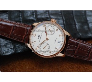 1:1 IWC PORTUGUESE POWER RESERVE IW500701 RG/WHITE. A52010 FROM "ZF"