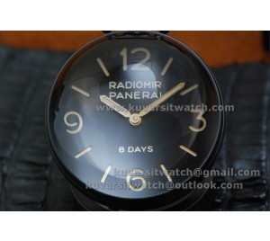 BEST EDITION PANERAI PAM581 TABLE CLOCK PVD 65MM  8 DAYS FROM '' KW ''