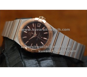 OMEGA CONSTELLATION 38MM SS/RG.BROWN DIAL FROM "V6F " BEST EDITION