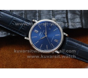 BEST EDITION IWC PORTOFINO BOUTIQUE EDITION BLUE DIAL. A2892 AUTOMATIC MOVEMENT FROM '' MKF ''