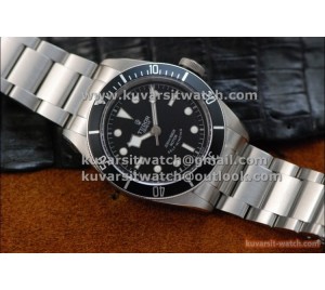 BEST EDITION TUDOR HERITAGE BLACK BAY SS/SS  BLACK BEZEL BLACK DIAL.A2824.  FROM " ZF "